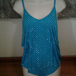 FINAL PRICE tiered embellished  top size M